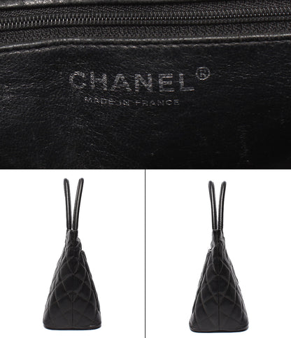 CHANEL ハンドバッグ トートバッグ シルバー金具 マトラッセ キャビアスキン 復刻 9番台 レディース シャネル