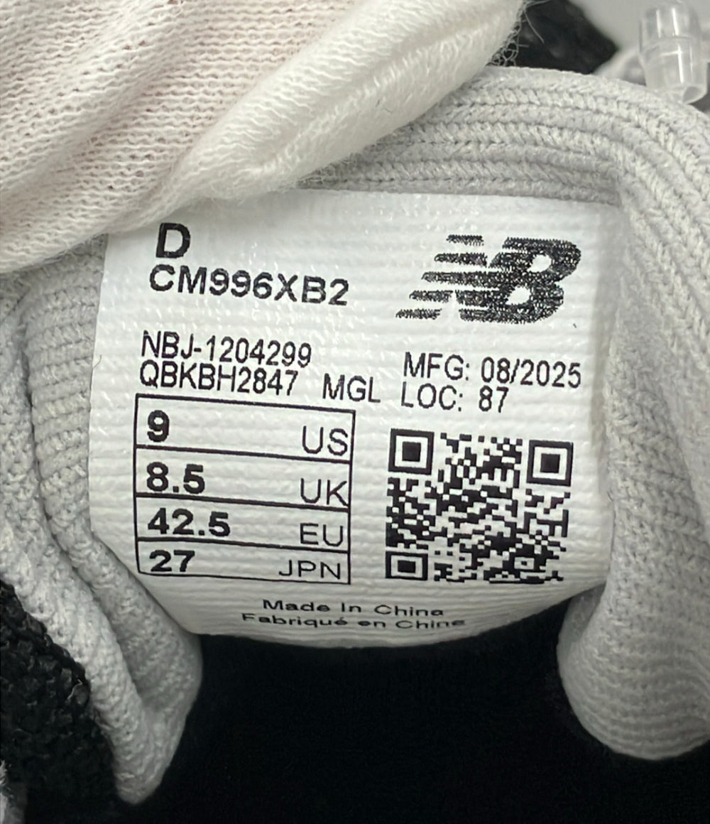 美品 NEW BALANCE ローカットスニーカー GORE-TEX LIFE STYLE 996 CM996XB メンズ SIZE 27.0 ニューバランス