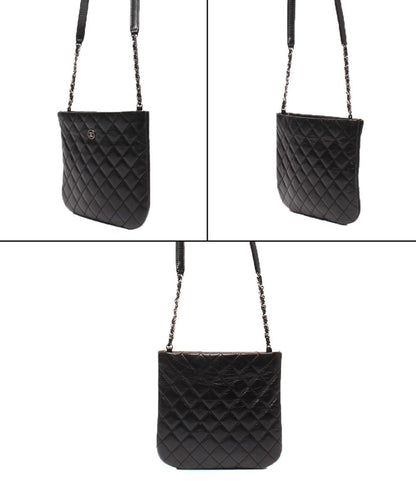 美品 シャネル ポシェット ショルダーバッグ 斜め掛け ココボタン マトラッセ レディース CHANEL