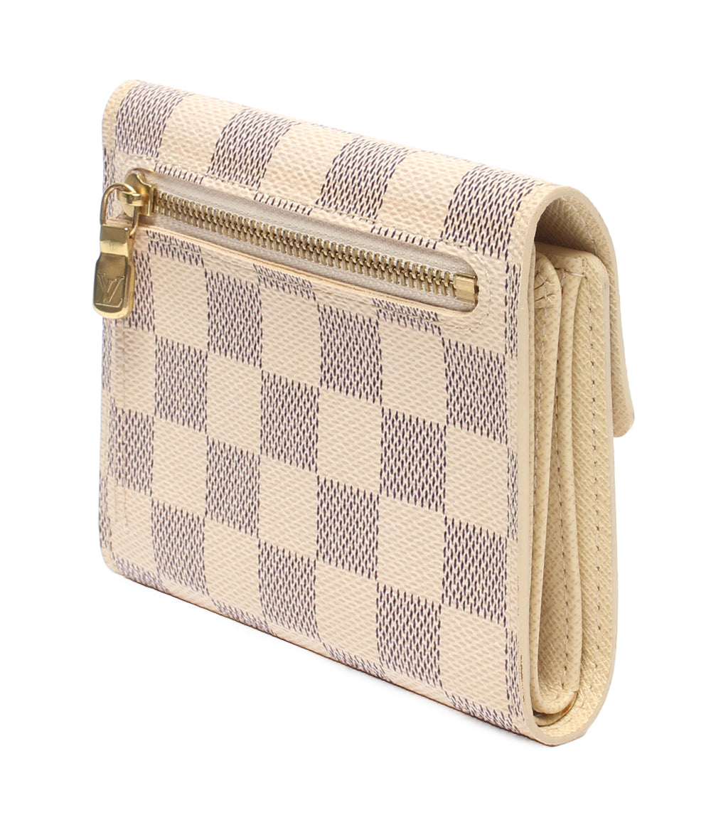 LOUIS VUITTON 三つ折り財布 ポルトフォイユ コアラ ダミエアズール N60013 レディース ルイ・ヴィトン