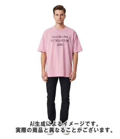 Acne Studios 半袖Tシャツ スプレーヴィンテージ 加工 ロゴ FN-UX-TSH1000013 メンズ SIZE M アクネ ストゥディオズ