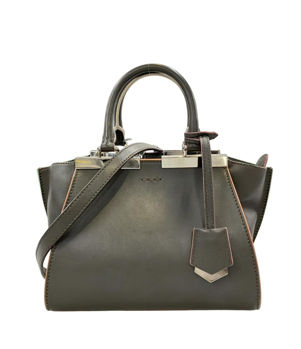 FENDI 2WAY ハンドバッグ ショルダーバッグ 斜め掛け プチ トロワジュール 8BH333 レディース フェンディ