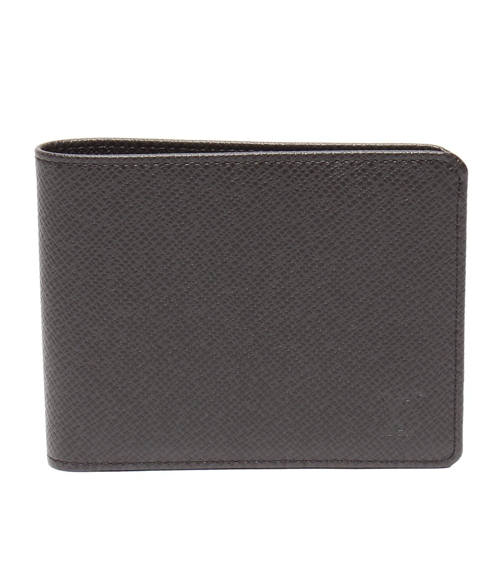 美品 ルイ・ヴィトン 二つ折り財布 ポルトフォイユ ミュルティプル タイガ M32809 メンズ LOUIS VUITTON