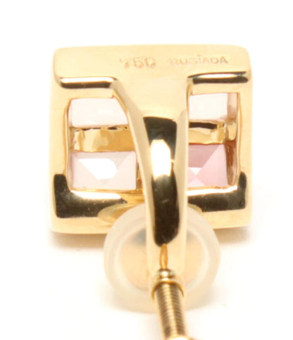 美品 RUGIADA イヤリング K18 ピンクトルマリン レディース ルジアダ