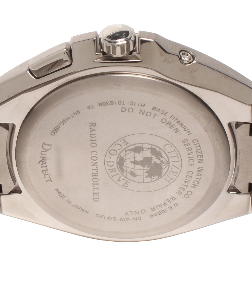 美品 CITIZEN 腕時計 電波ソーラー アテッサ ATTESA ソーラー シルバー H110-T016308 メンズ シチズン