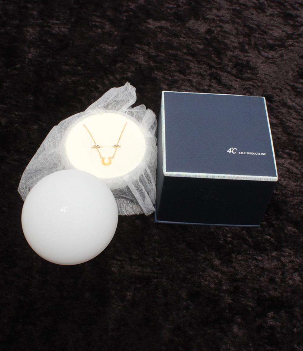 美品 ヨンドシー ネックレス K18 ホースシューモチーフ レディース 4℃