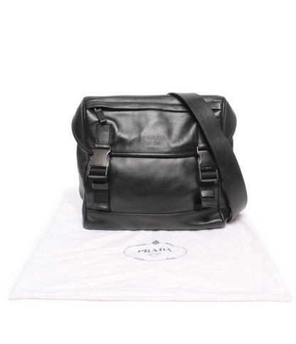 PRADA レザー ショルダーバッグ メッセンジャーバッグ 斜め掛け メンズ レディース プラダ