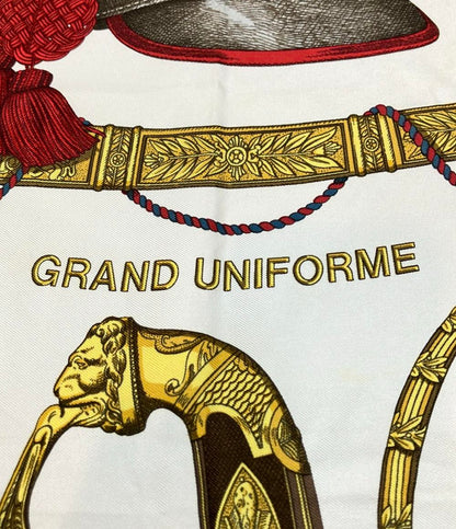 HERMES スカーフ シルク100% カレ90 GLAND UNIFORME レディース エルメス