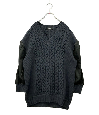 VEVIRED 長袖ニット ドッキング シソラス 821196 レディース SIZE F (M) ヴェビレッド