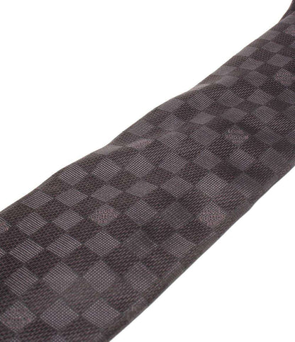 美品 LOUIS VUITTON ネクタイ シルク100% ダミエ メンズ ルイ・ヴィトン