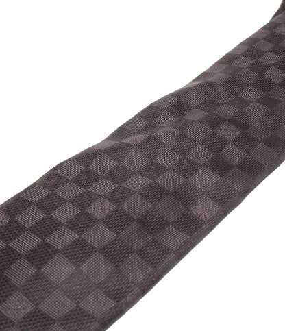 美品 LOUIS VUITTON ネクタイ シルク100% ダミエ メンズ ルイ・ヴィトン