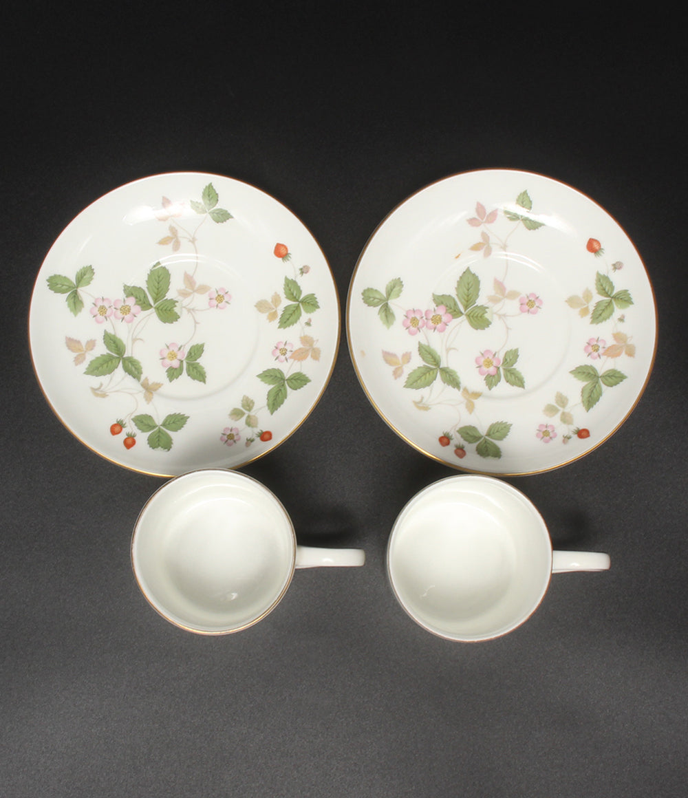 WEDGWOOD カップ＆ソーサー 2客セット ペア ワイルドストロベリー
