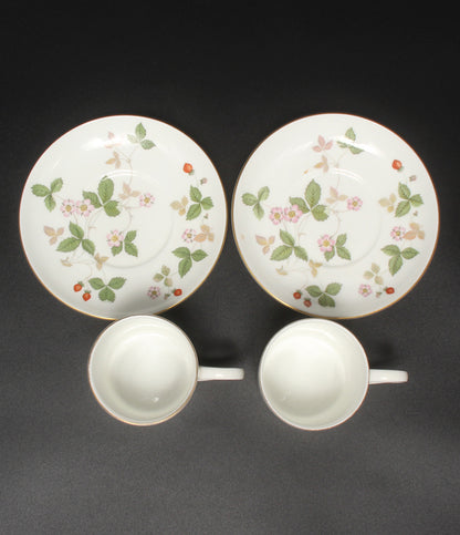 WEDGWOOD カップ＆ソーサー 2客セット ペア ワイルドストロベリー ウエッジウッド