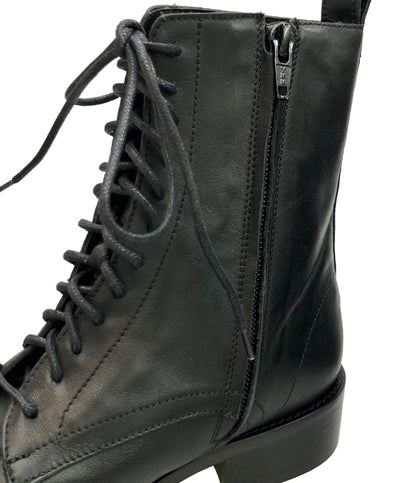 美品 FABIO RUSCONI レースアップブーツ ショートブーツ サイドジップ F-5893 レディース SIZE 37 (23.5cm) ファビオルスコーニ