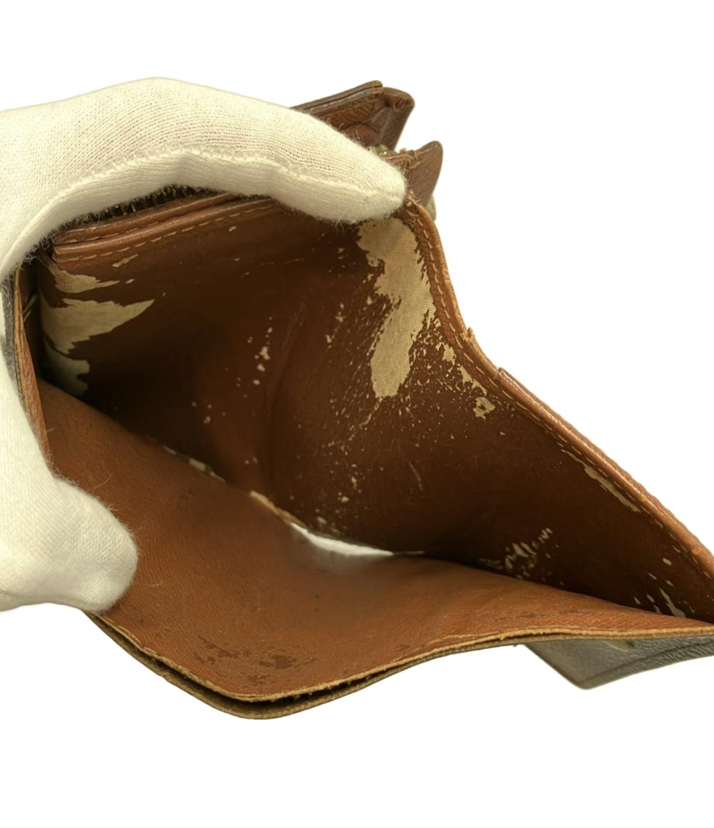 訳あり LOUIS VUITTONさ 二つ折り財布 ポルトモネ ビエトレゾール