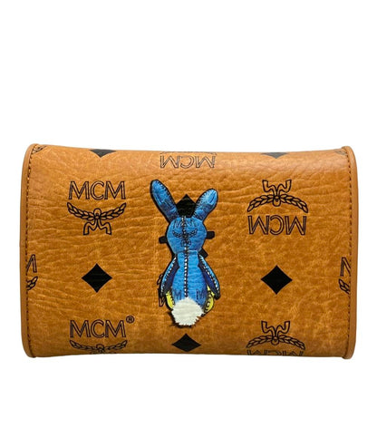 美品 MCM 三つ折り財布 メンズ レディース エムシーエム