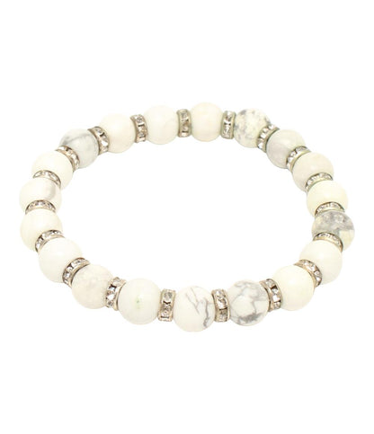 ブレスレット 3点セット ローズクォーツ アメジスト ハウライト レディース