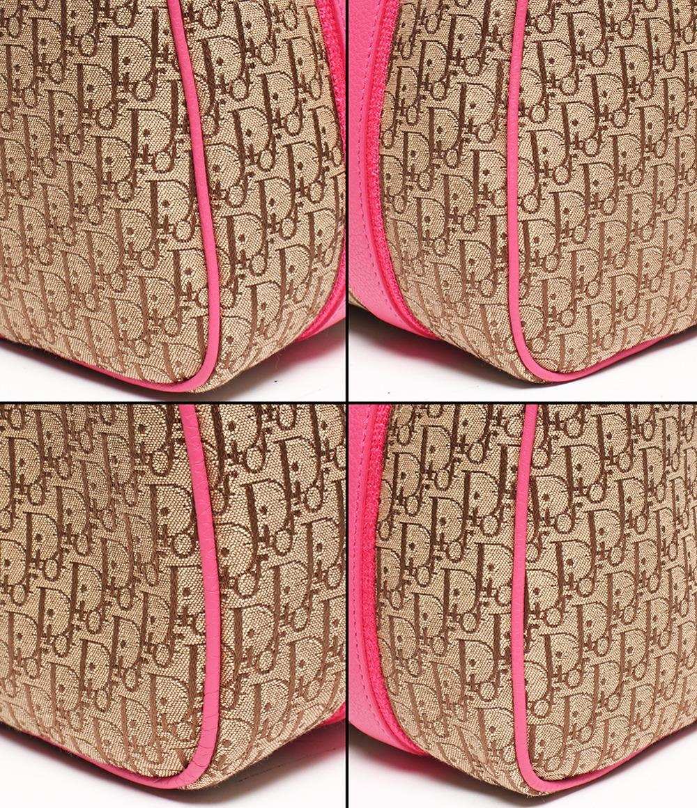 美品 クリスチャンディオール ハンドバッグ ミニボストンバッグ トロッター レディース Christian Dior