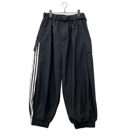 Y-3 ナイロンパンツ 3ストライプス リップストップ ワイド ベルト タグ付 24AW IW7498 メンズ SIZE M ワイスリー