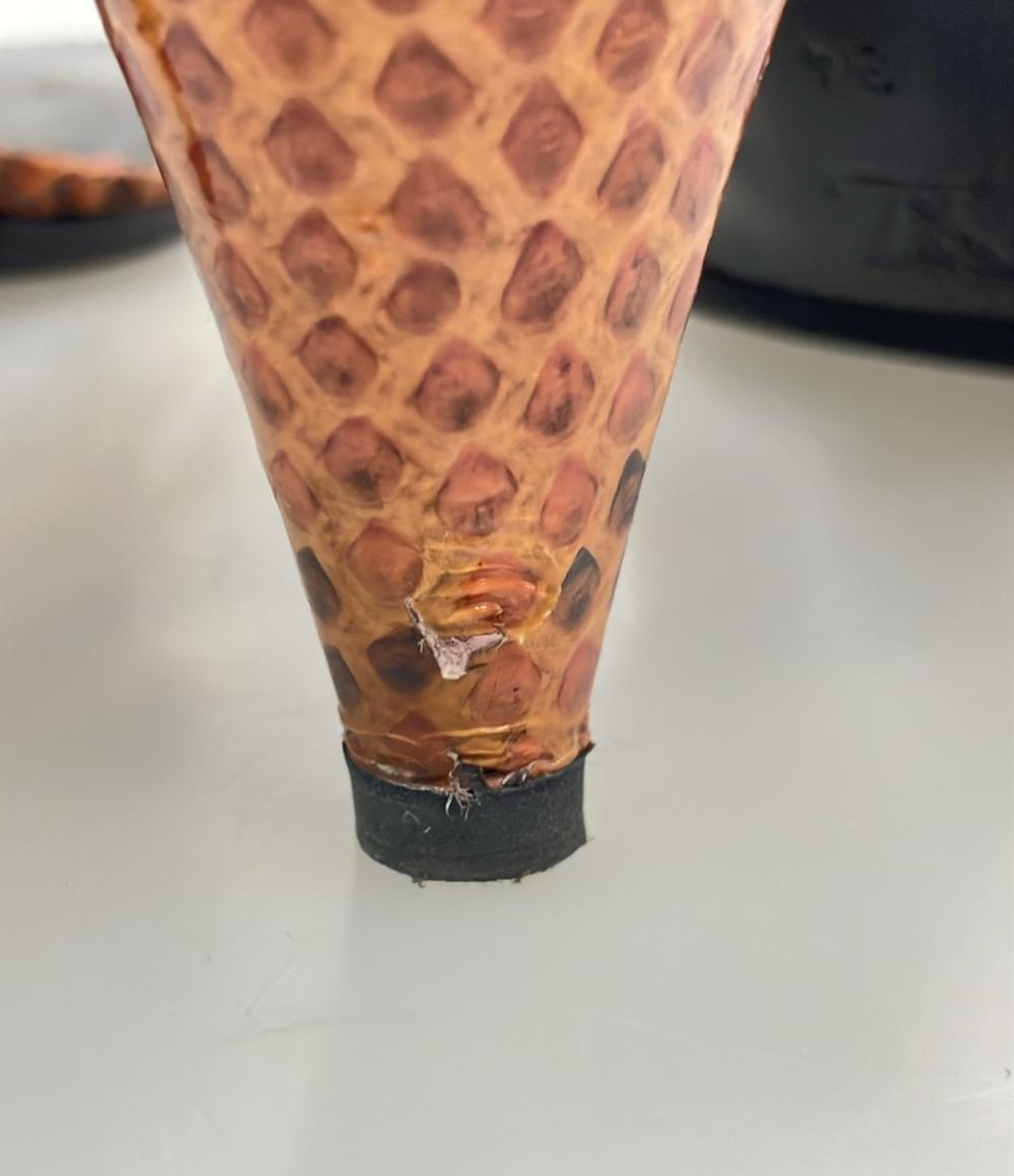 LOUIS VUITTON ストラップサンダル パイソン柄 レディース SIZE 34 21.5(cm) ルイ・ヴィトン