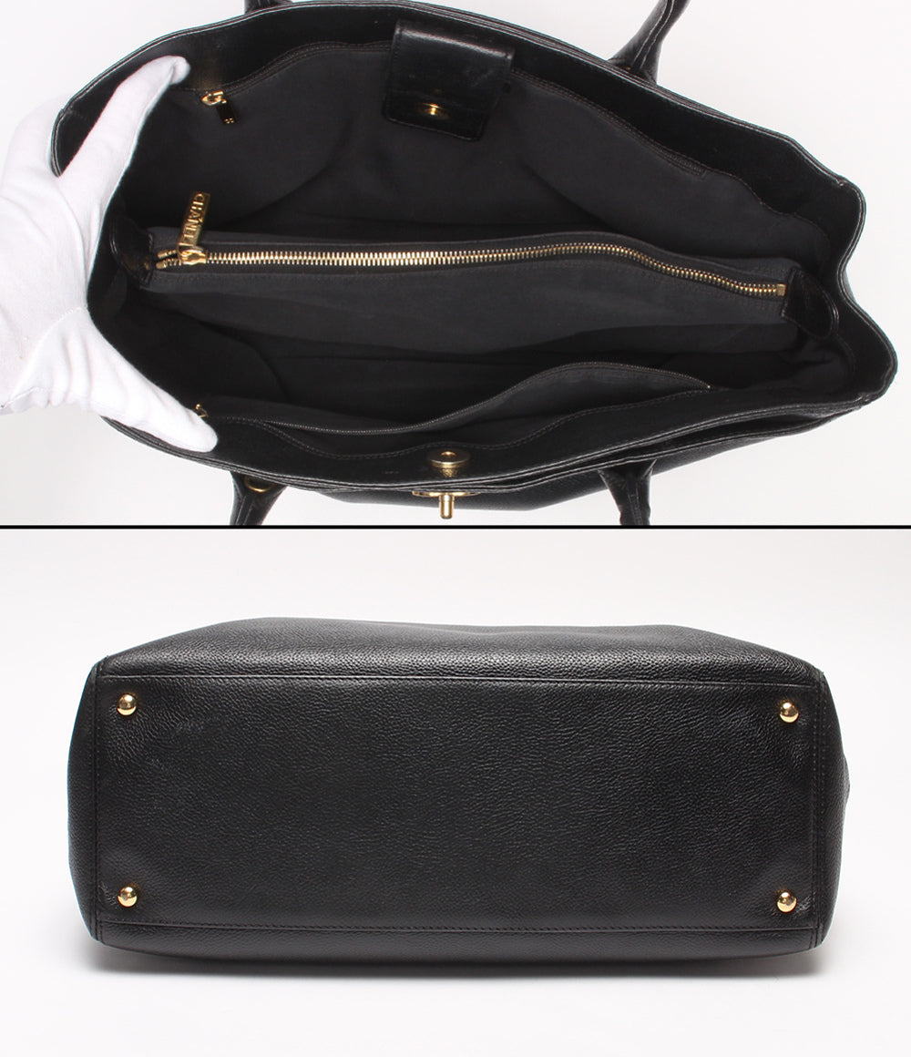 CHANEL トートバッグ ゴールド金具 キャビアスキン 12番台 エグゼクティブトート A15206 レディース シャネル