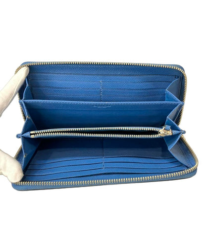 美品 コーチ ラウンドファスナー長財布 レディース COACH