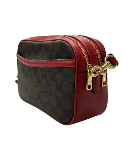 美品 COACH ショルダーバッグ 斜め掛け PVC シグネチャー 68168 レディース コーチ