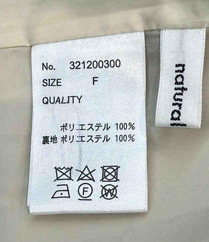 ナチュラルクチュール バックフリルノーカラーコート レディース SIZE F (M) NATURAL COUTURE