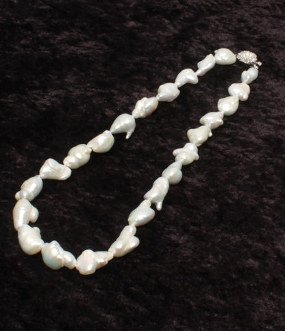 美品 ネックレス SV バロックパール 9-20mm レディース