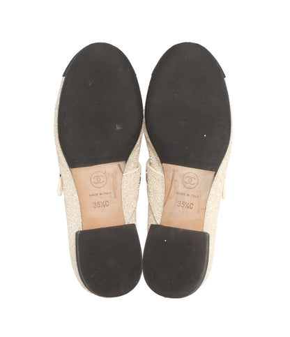CHANEL パンプス フラットシューズ メリージェーン レディース SIZE 35 1/2C シャネル