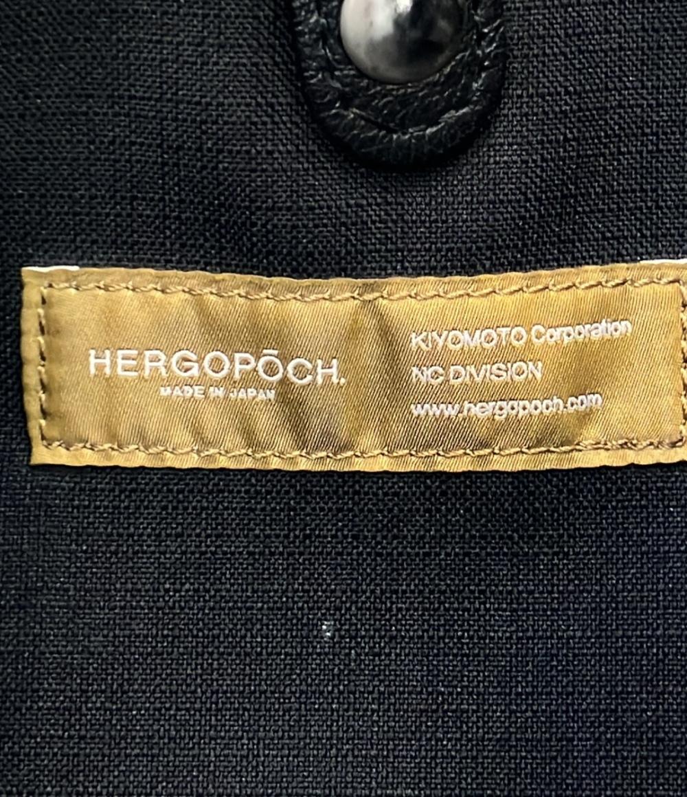 HERGOPOCH ショルダーバッグ 斜め掛け 肩掛け ソフトシュリンクレザー メンズ エルゴポック