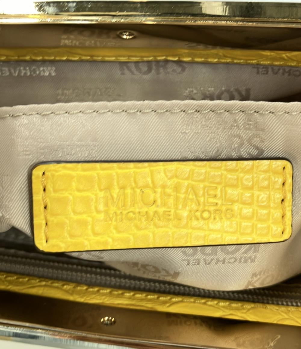 マイケルコース 2way パイソン型押しレザーハンドバッグ ミニショルダーバッグ 肩掛け レディース MICHAEL KORS