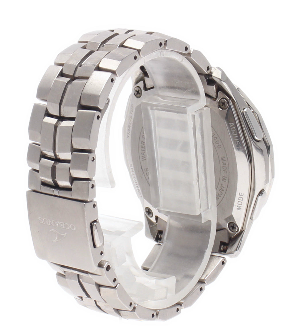 CASIO 腕時計 オシアナス マンタ ソーラー ブラック OCW-S1400 メンズ カシオ
