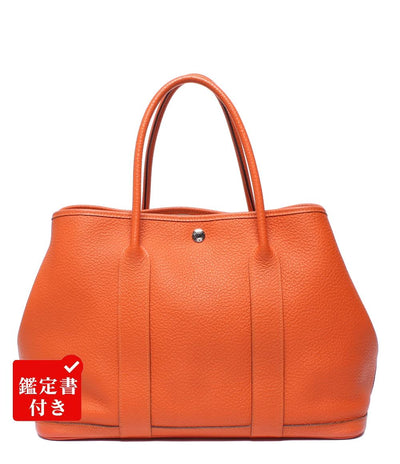 HERMES トートバッグ □R刻印 シルバー金具 ガーデンパーティPM エルメス