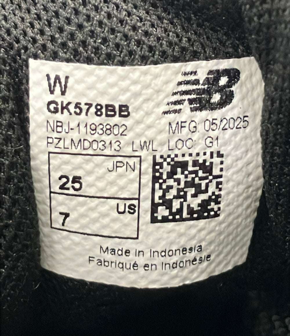 美品 NEW BALANCE ローカットスニーカー GK578BB キッズ SIZE 25.0 ニューバランス