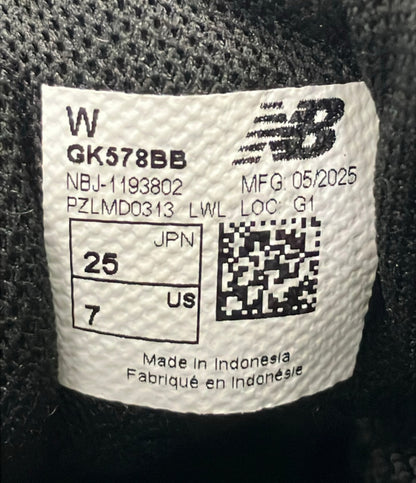 美品 NEW BALANCE ローカットスニーカー GK578BB キッズ SIZE 25.0 ニューバランス