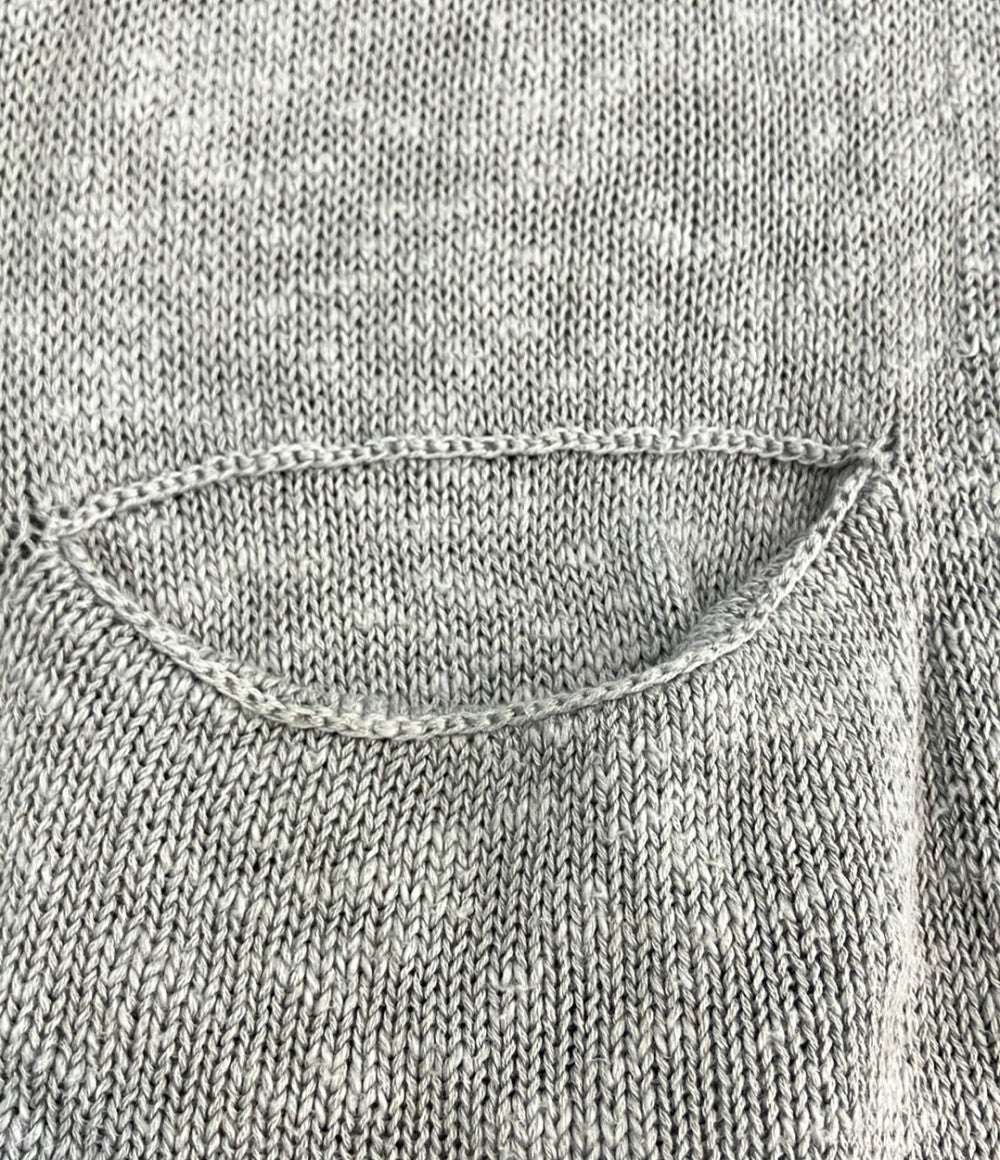 Yohji Yamamoto POUR HOMME 長袖 リネン混 オーバーサイズ マオカラーカーディガン メンズ SIZE 3 ヨウジヤマモトプールオム