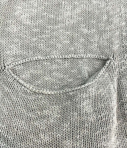 Yohji Yamamoto POUR HOMME 長袖 リネン混 オーバーサイズ マオカラーカーディガン メンズ SIZE 3 ヨウジヤマモトプールオム
