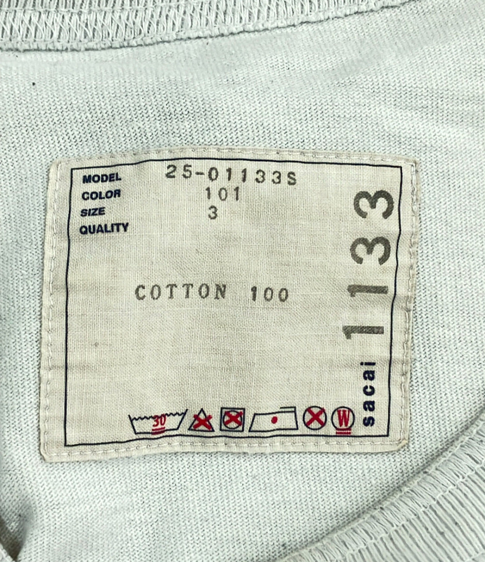 Sacai スタッズコットンTシャツ メンズ SIZE 3 (L) サカイ