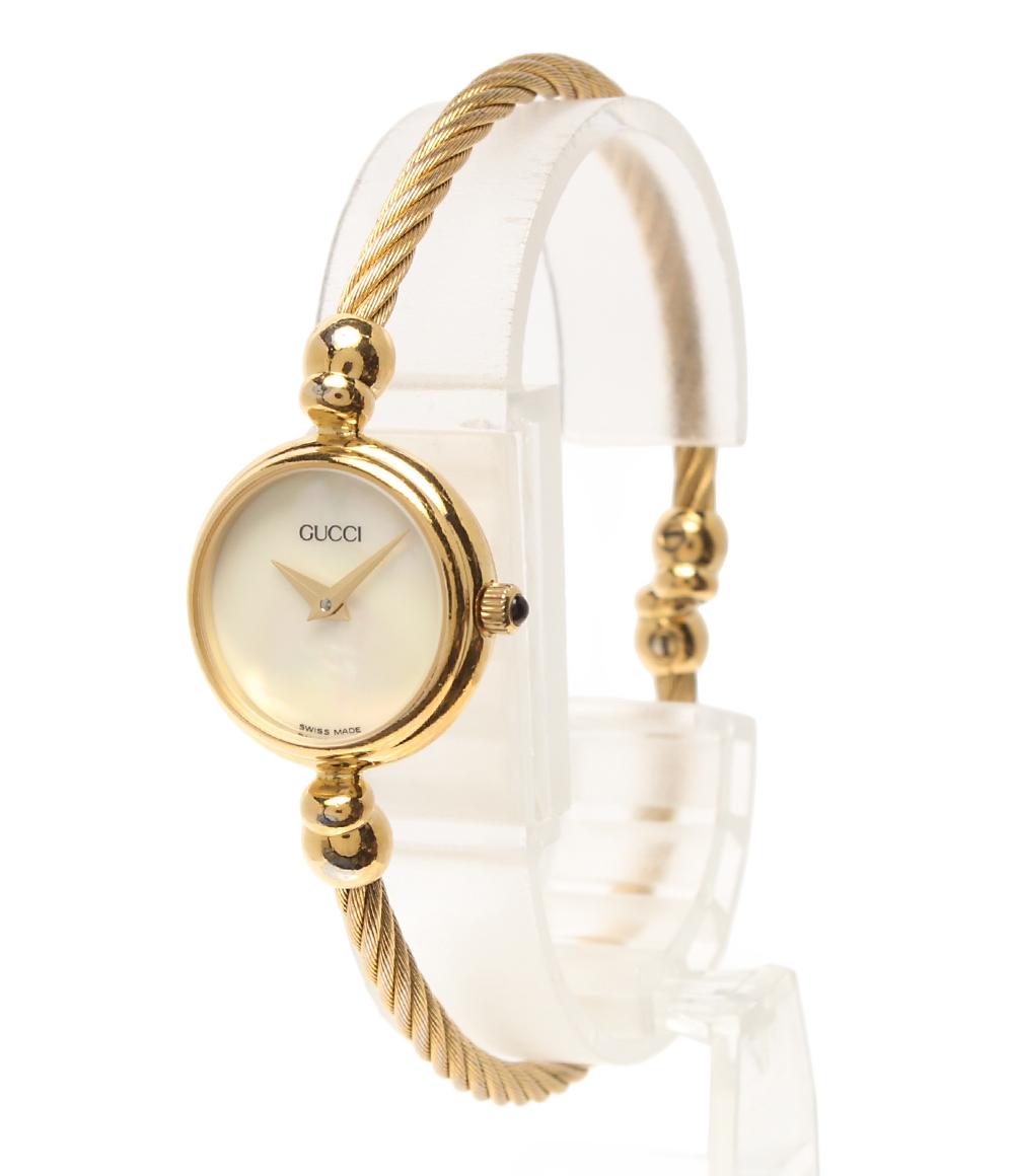 GUCCI 腕時計 クオーツ シェル 27002.L レディース グッチ
