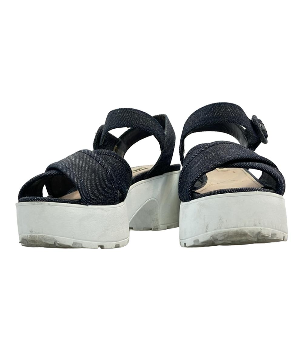 ミュウ ミュウ クロスサンダル レディース SIZE 36 1/2 (M) Miu Miu