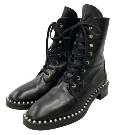 stuart weitzman レースアップショートブーツ 1W 15664 レディース SIZE 7 スチュアート ワイツマン