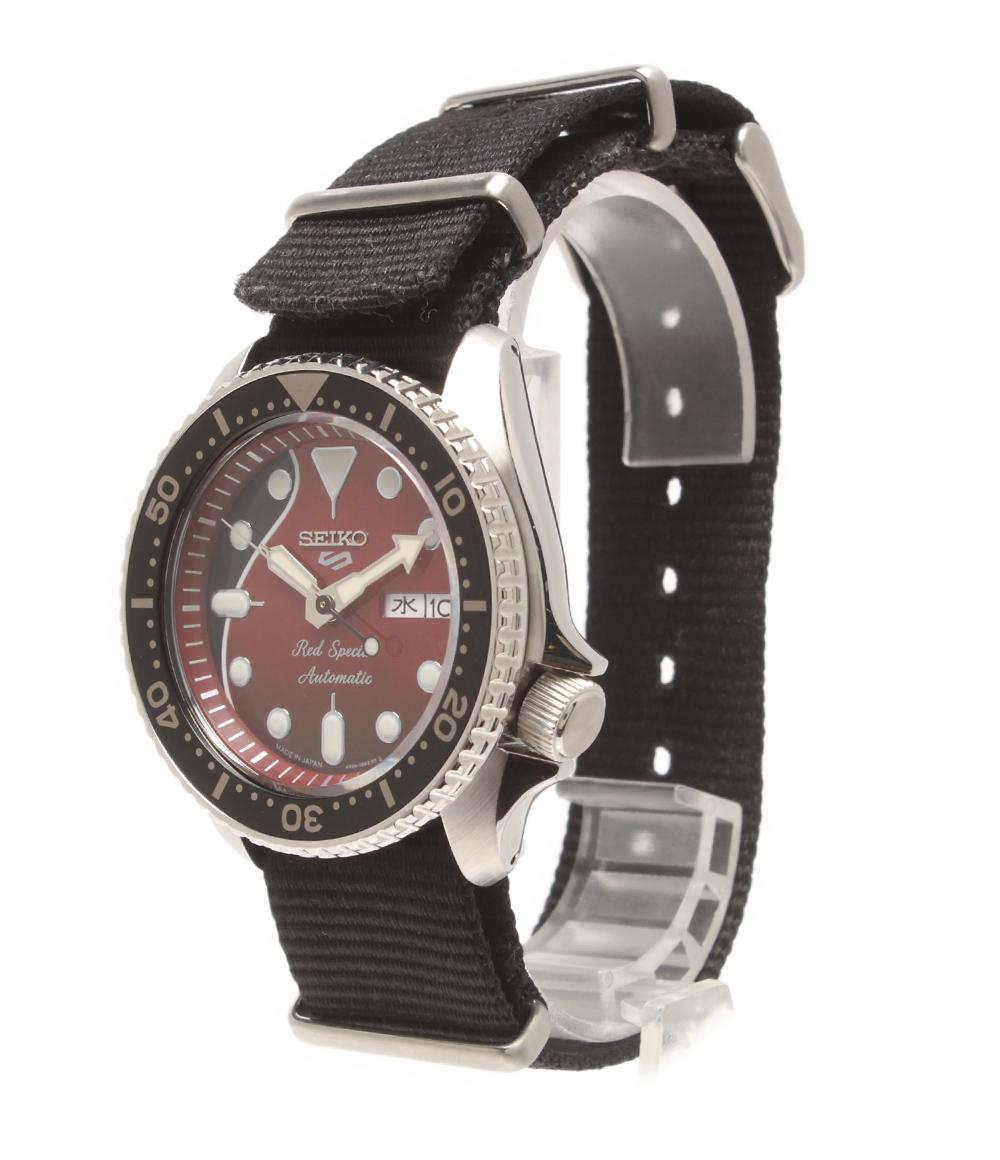 SEIKO 腕時計 QUEEN ブライアン・メイ レッド・スペシャルモデル 5 スポーツ 自動巻き レッド 4R36-08H0（SBSA073） メンズ セイコー