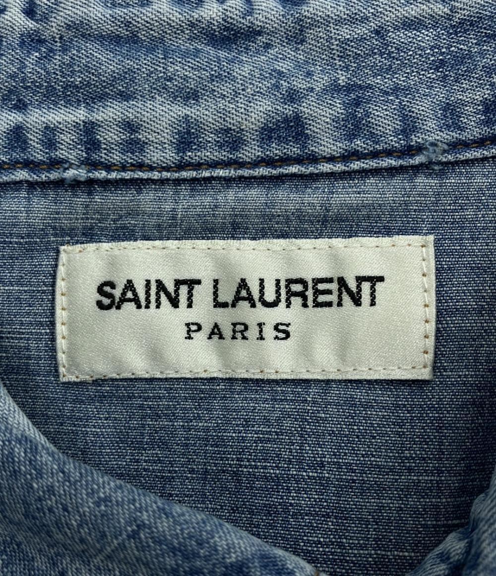 訳あり サンローラン デニムシャツ メンズ SIZE L (L) SAINT LAURENT