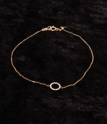 美品 ete ネックレス K18 ダイヤ 0.03ct ブレスレット K18 ダイヤ 0.05ct  2点セット レディース エテ
