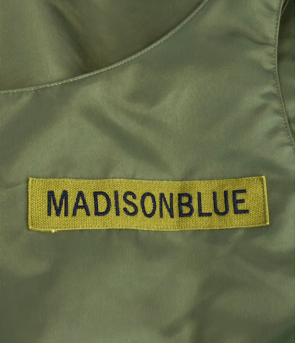 MADISONBLUE ギャザー パディング ツイル ドレス MB224-4003 レディース SIZE 01 (S) マディソンブルー