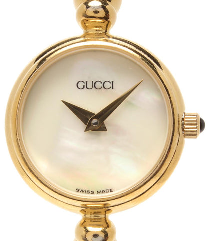 GUCCI 腕時計 クオーツ シェル 27002.L レディース グッチ