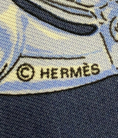 HERMES スカーフ カレ40 シルク 100% 黄金の騎士 夏 レディース エルメス