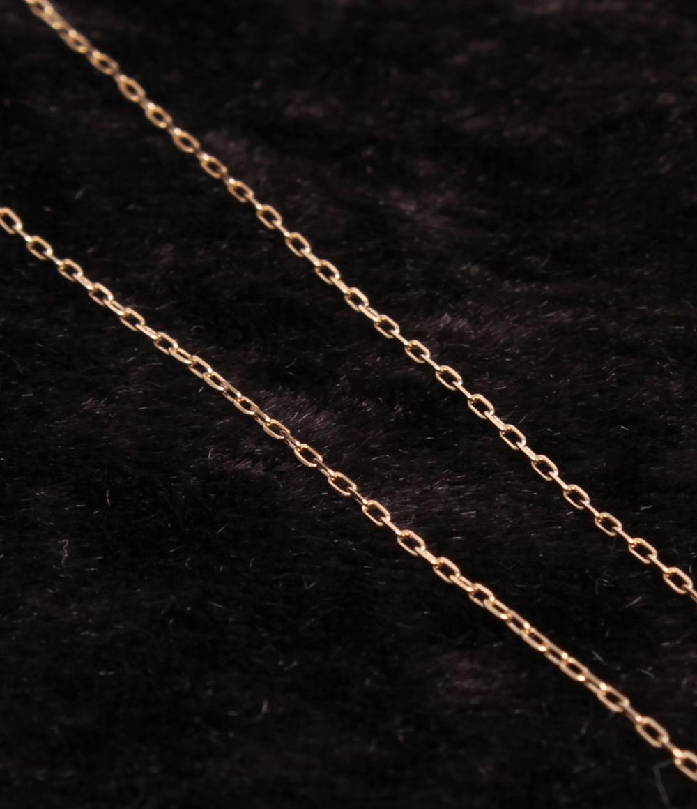 美品 ヨンドシー ネックレス K10 ダイヤ ハートモチーフ 2014 レディース 4℃