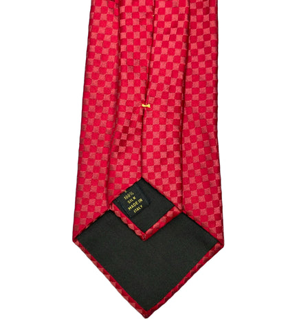 LOUIS VUITTON ネクタイ シルク100% マイクロダミエ メンズ ルイ・ヴィトン